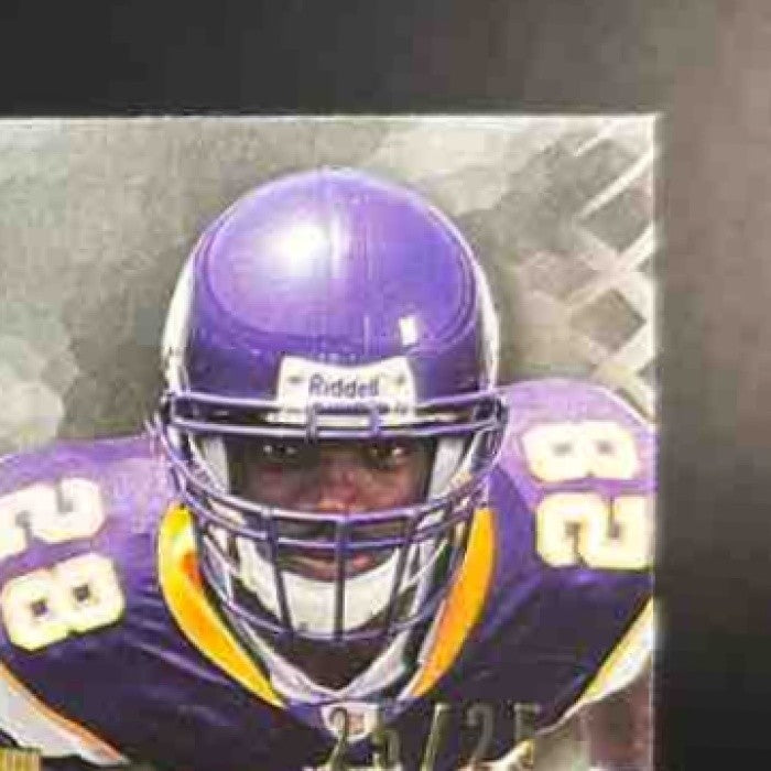 2007 UD Premier Adrian Peterson Marshawn Lynch Irons Remnants Triple Patch /25