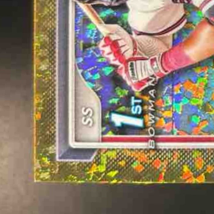 2024 Bowman Chrome Jose Perdomo Auto Gold Mini Diamond /50 1st Prospect Braves