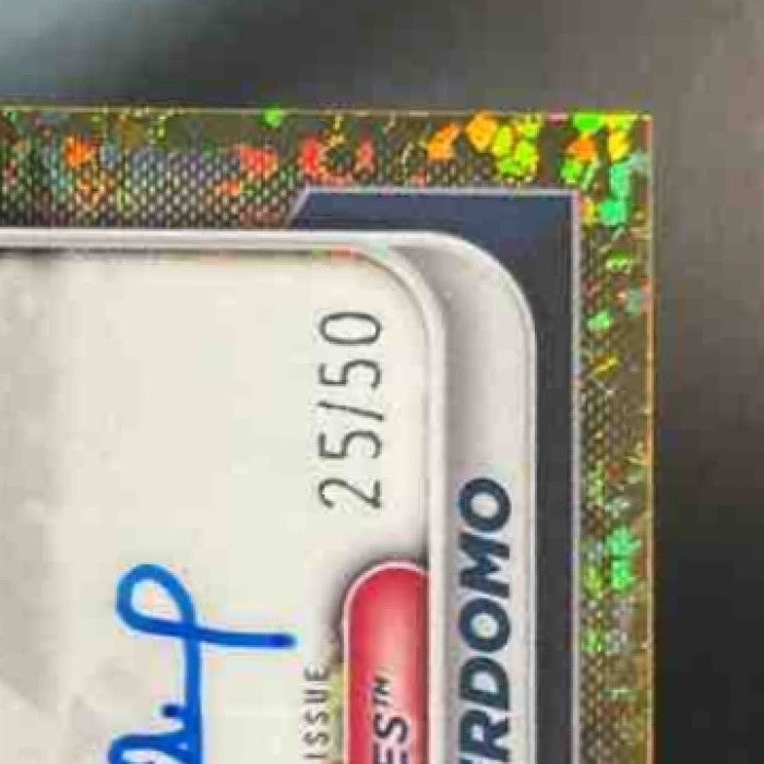 2024 Bowman Chrome Jose Perdomo Auto Gold Mini Diamond /50 1st Prospect Braves