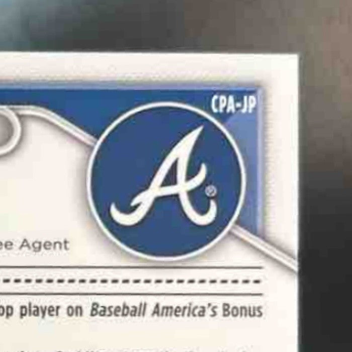 2024 Bowman Chrome Jose Perdomo Auto Gold Mini Diamond /50 1st Prospect Braves