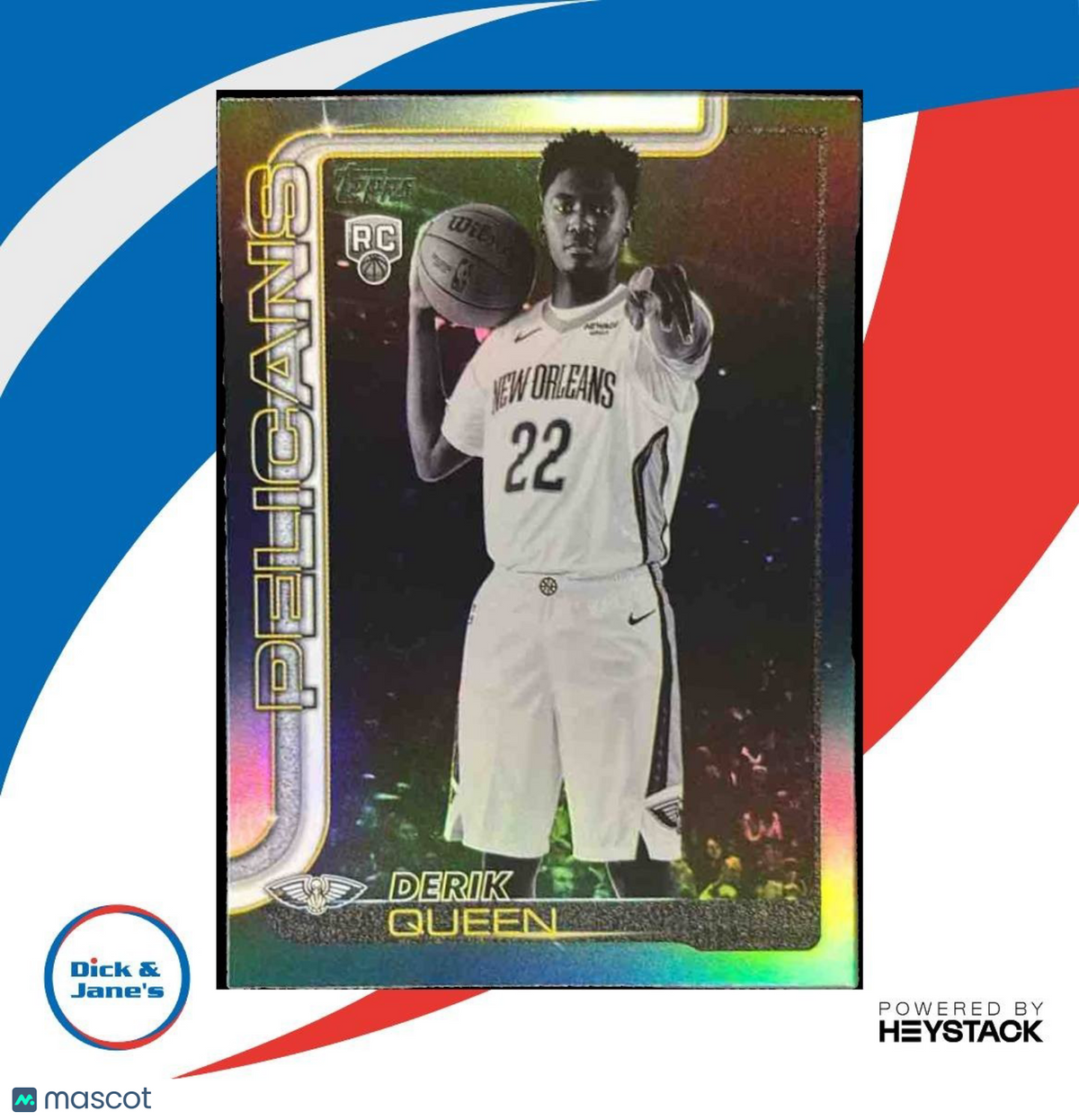 2025-26 Topps Derik Queen Blackout Variation #213 Pelicans