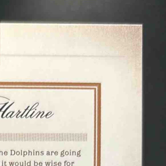 2011 Panini Prime Signatures Brian Hartline Proof Red /99 #24 Miami Dolphins