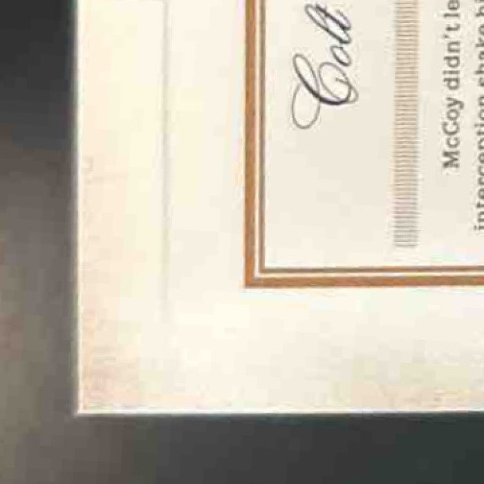2011 Panini Prime Signatures Colt McCoy Proof Red /99 #34 Cleveland Browns