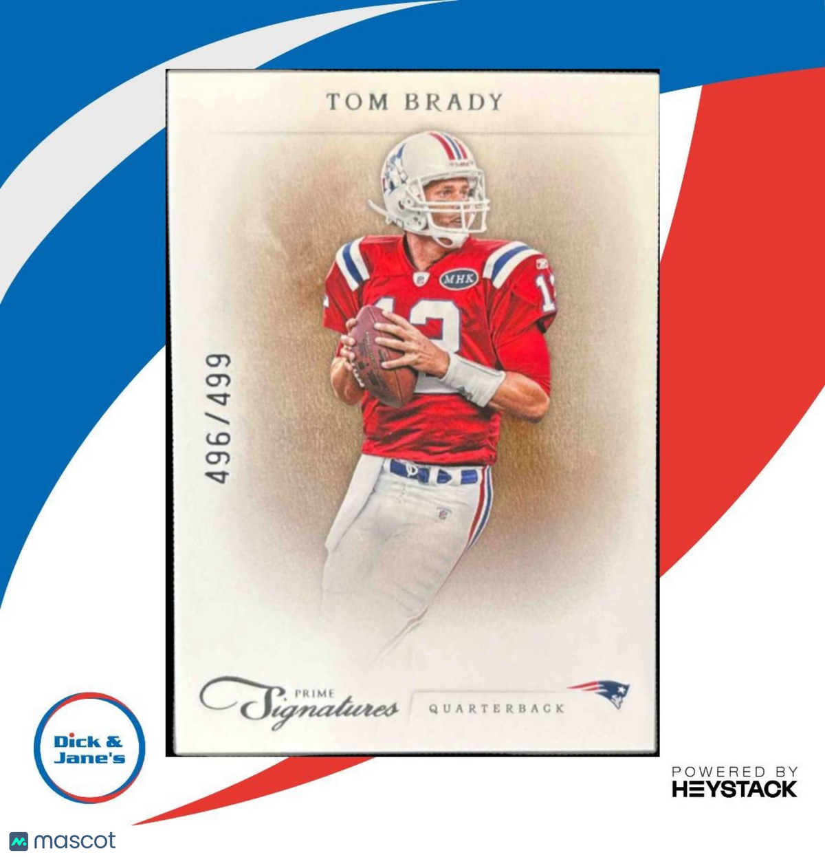 2011 Panini Prime Signatures #166 Tom Brady /499 New England Patriots