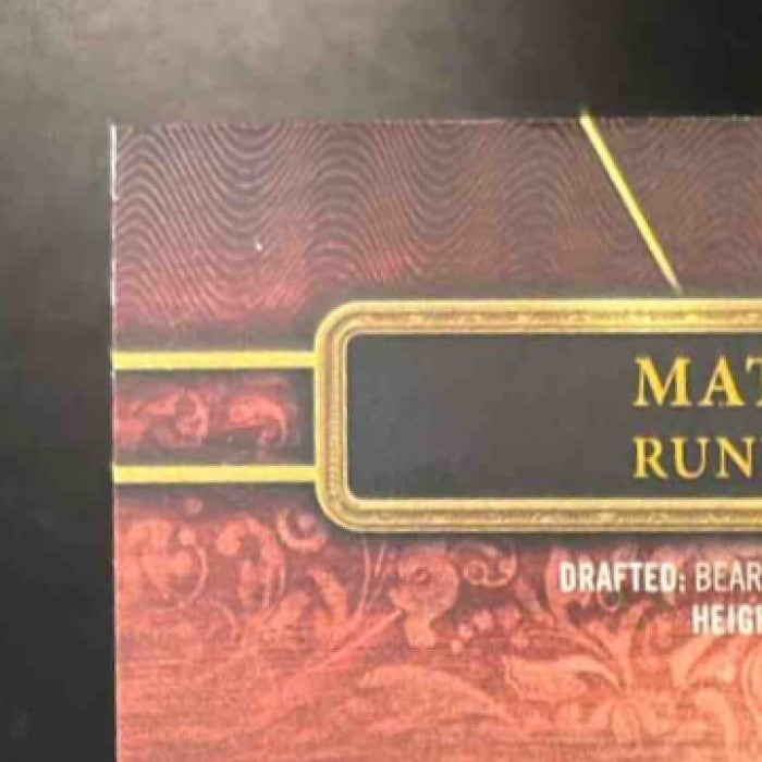 2014 Topps Triple Threads Matt Forte Gold 23/99 #14 Chicago Bears