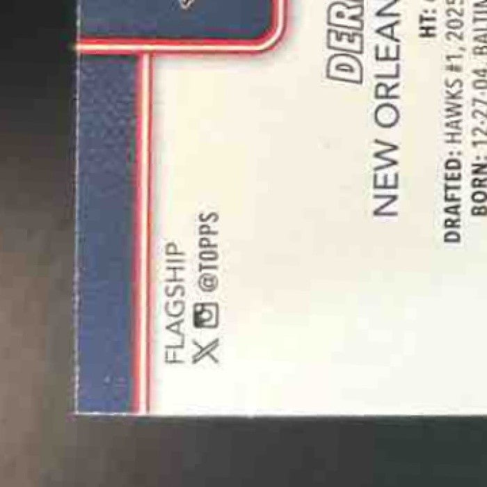 2025-26 Topps Derik Queen Season Tip-Off #213 New Orleans Pelicans