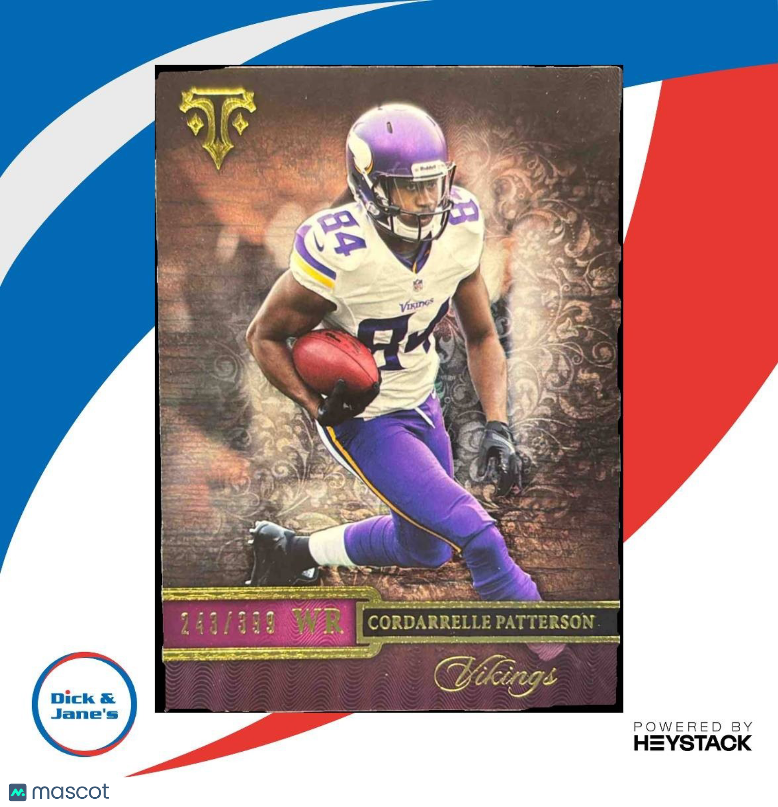 2014 Topps Triple Threads Cordarrelle Patterson Purple /399 #3 Minnesota Vikings