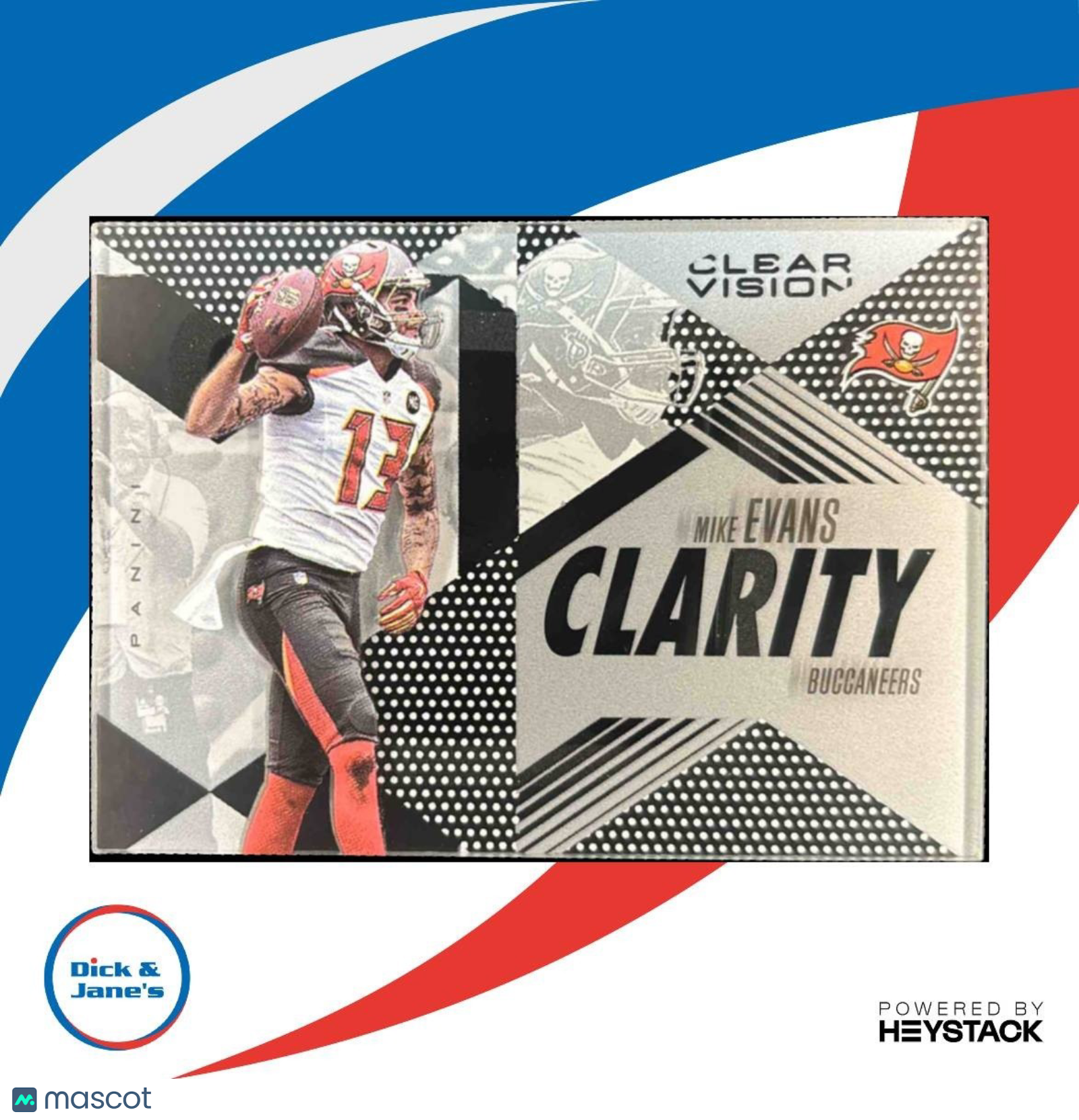 2015 Panini Clear Vision Mike Evans Clarity #CL-26 Tampa Bay Buccaneers