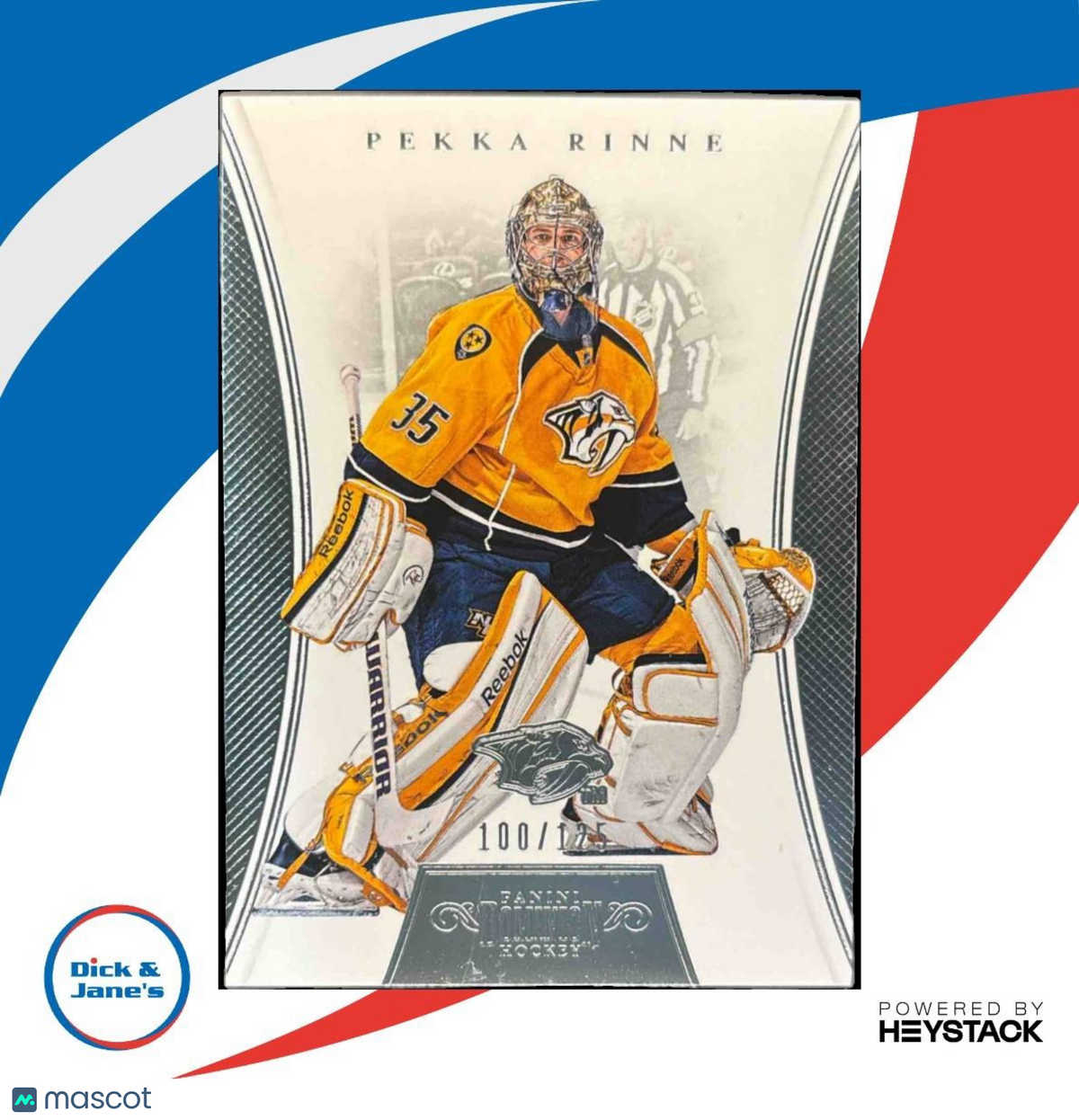 2012-13 Panini Prime Pekka Rinne 2012 13 Dominion /125 #34 Nashville Predators