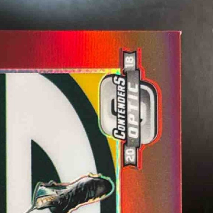 2018 Contenders Optic Aaron Rodgers Red /199 #59 Season Ticket Green Bay Packers