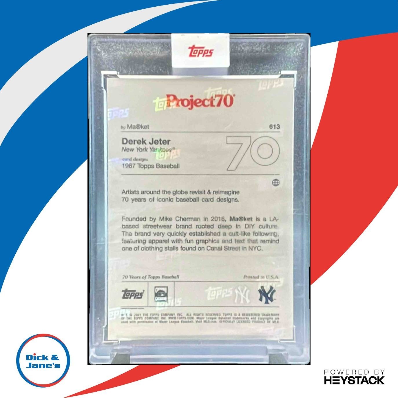 2021 Topps Project70 Derek Jeter #613 New York Yankees