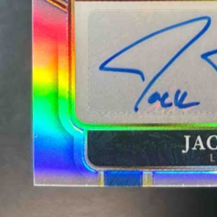 2025 Panini Select Jack Fox Signatures Refractor #SIP-JFX Auto Detroit Lions