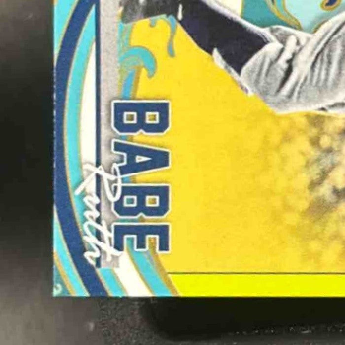 2022 Topps Rip Babe Ruth Mini Chartreuse 28/45 #MRIP-BR New York Yankees