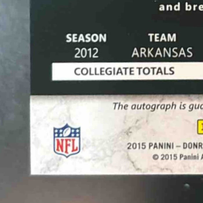 2015 Panini Donruss Signature Series Cobi Hamilton #19 Auto Miami Dolphins