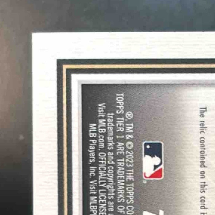 2023 Topps Tier One Gio Urshela Relics Design B /400 MEM Los Angeles Angels
