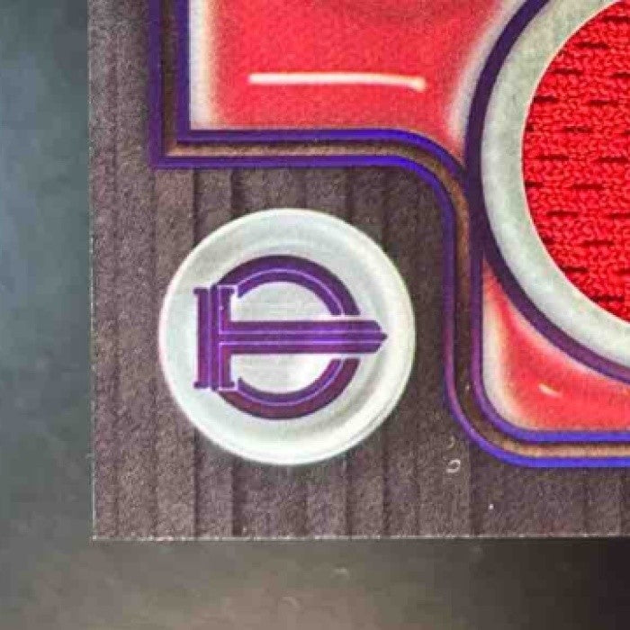 2024 Topps Tribute Mike Trout Triple Relics Purple /50 Los Angeles Angels