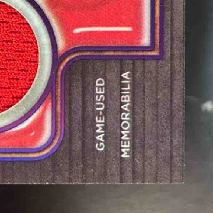 2024 Topps Tribute Mike Trout Triple Relics Purple /50 Los Angeles Angels