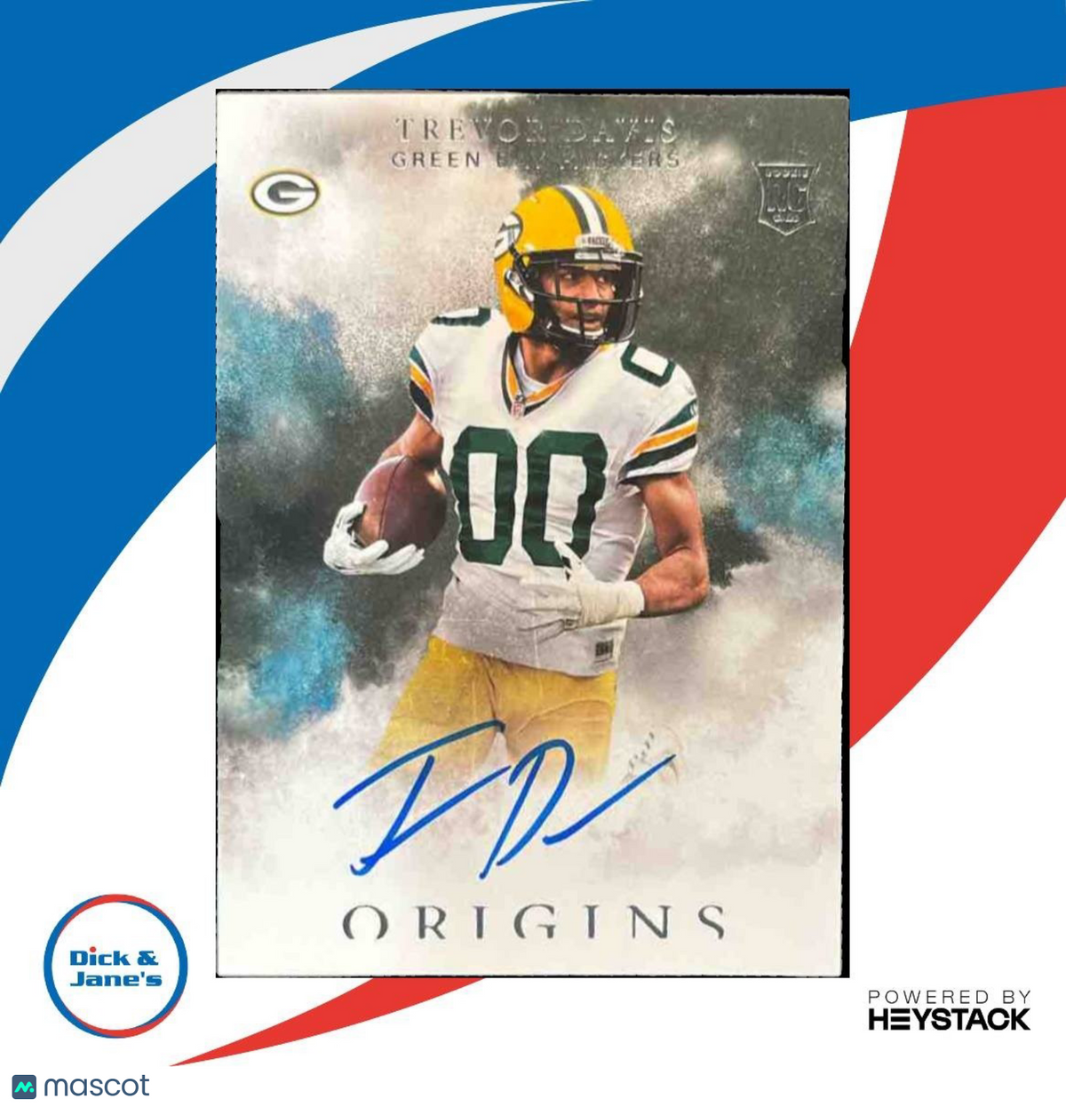 2016 Panini Origins Trevor Davis #133 RC Auto Green Bay Packers