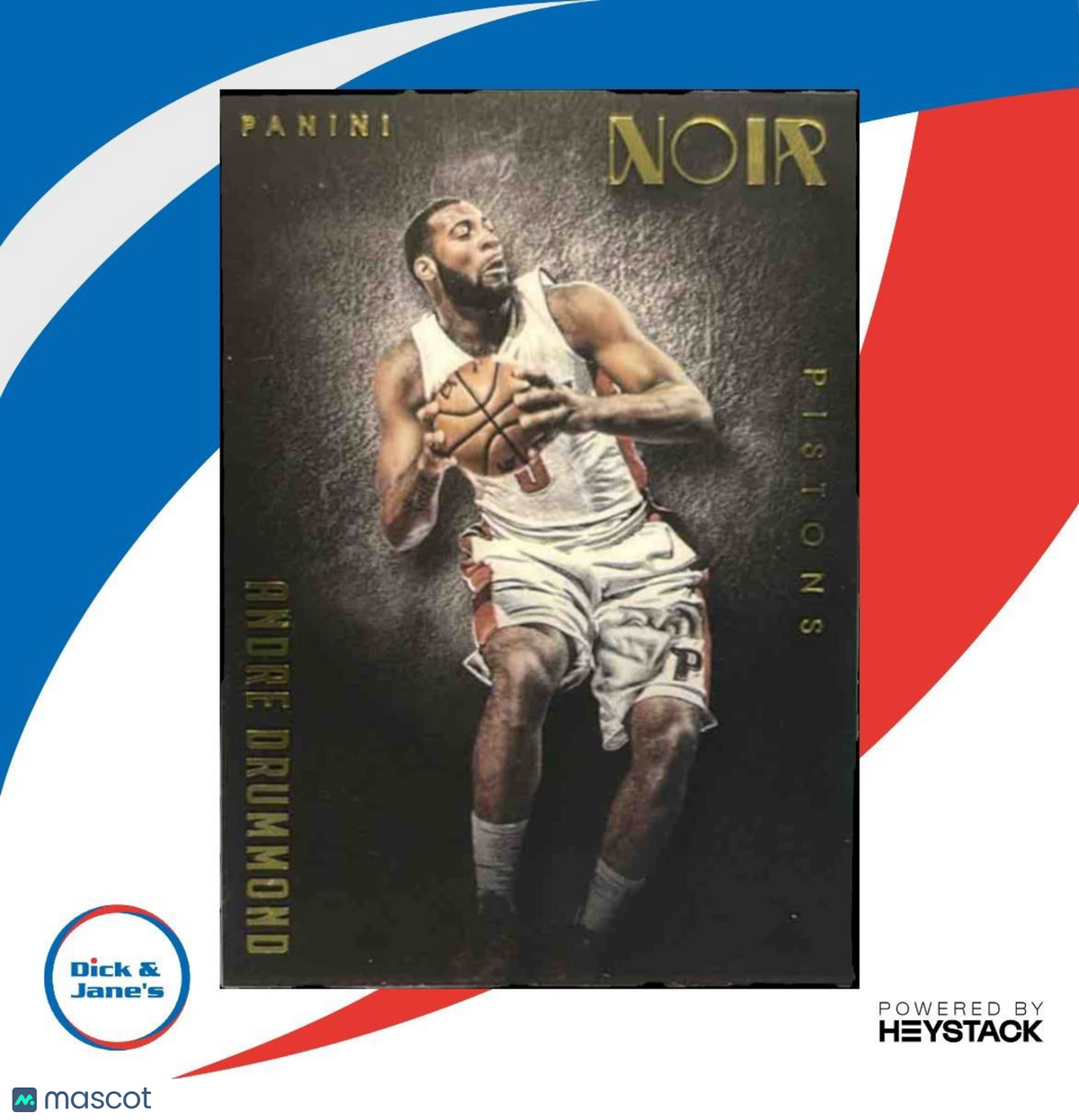 2014-15 Panini Noir Andre Drummond /70 #105 Detroit Pistons