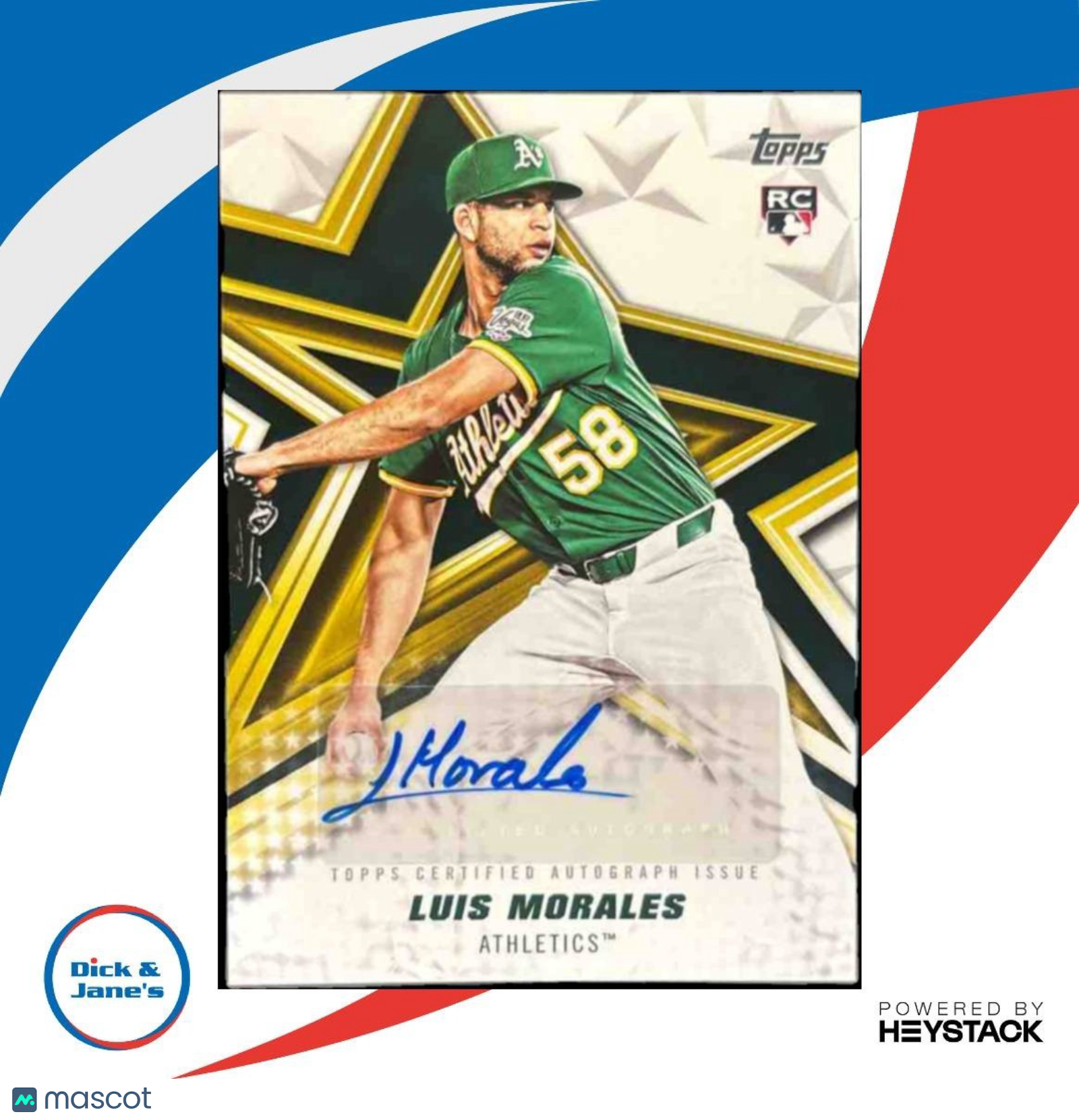 2026 Topps Luis Morales Baseball Stars Auto #BSA-LMO RC Athletics