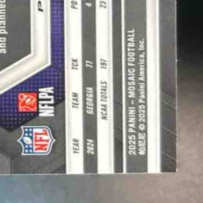 2025 Panini Mosaic Malaki Starks Rookies Genesis Prizm #347 RC Baltimore Ravens
