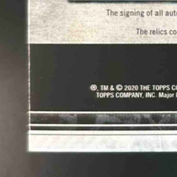 2020 Museum Collection Gary Sheffield Signature Dual Relic Auto /299 MEM Yankee