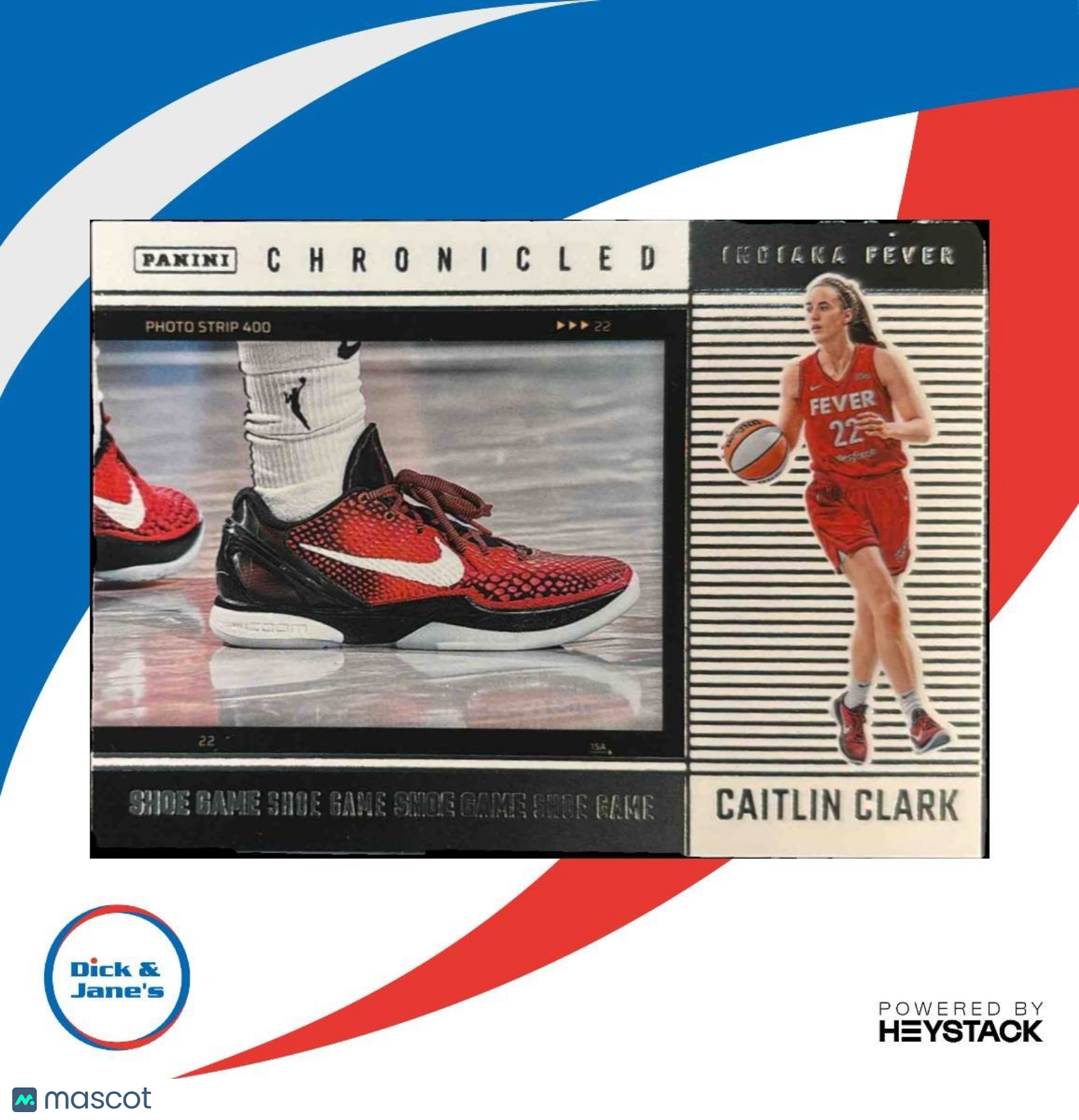 2025 Panini Caitlin Clark Chronicled Shoe Game #73 Indiana Fever