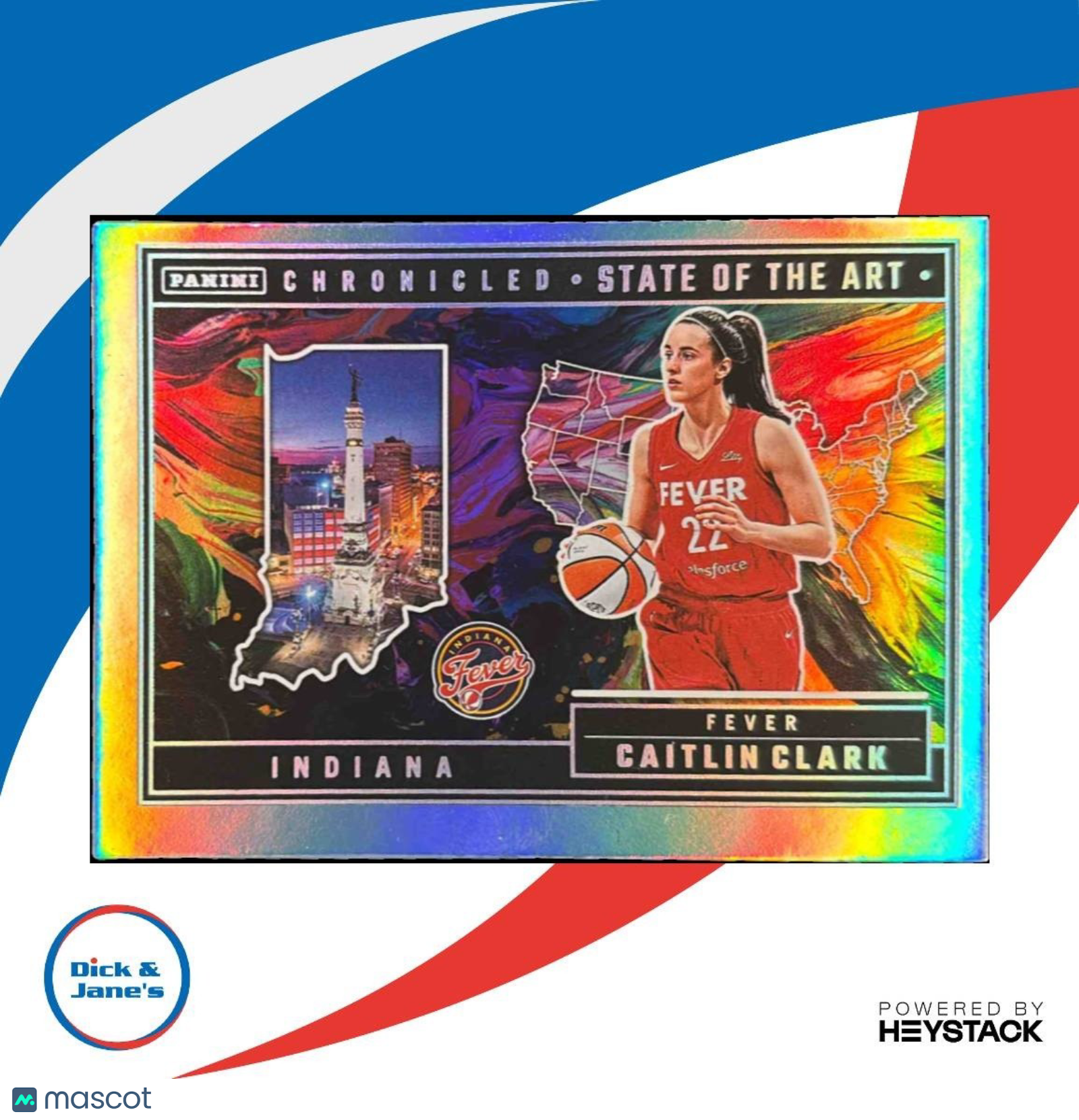 2025 Panini Caitlin Clark Chronicled State of the Art Holo #89 Indiana Fever