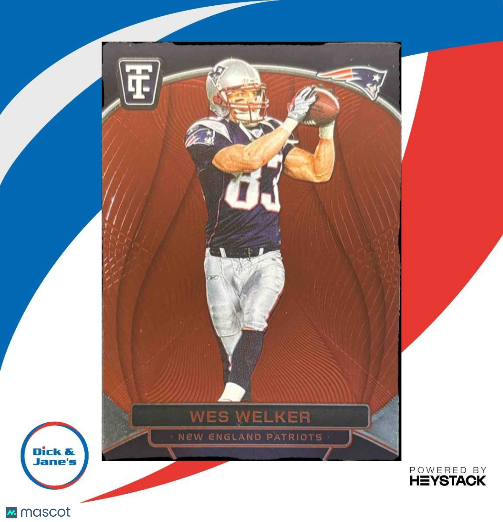 2024 Totally Certified Wes Welker Legends Mirror Red /249 #187 Patriots