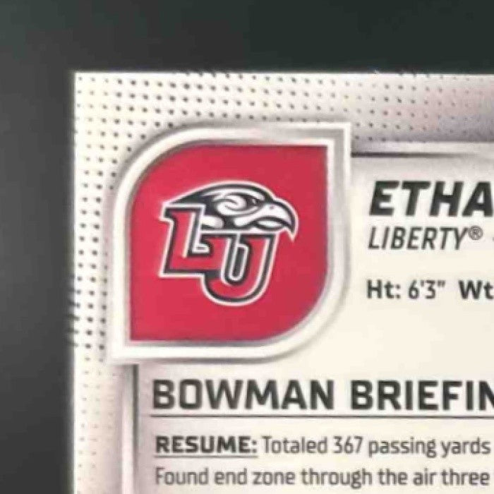 2025 Bowman Chrome University Ethan Vasko Yellow Mini-Diamond /350 1st Prospect