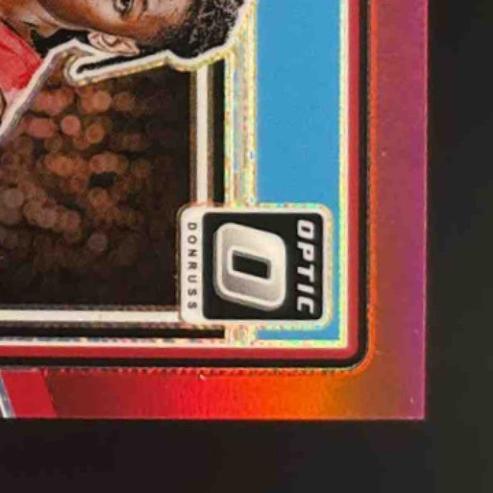 2024-25 Donruss Optic Jonathan Mogbo Red Prizm /99 #297 RC Toronto Raptors