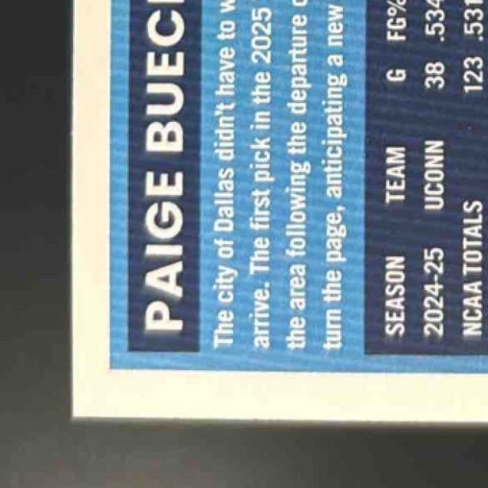 2025 Panini Donruss WNBA Paige Bueckers Rated Rookie #86 RC Dallas Wings