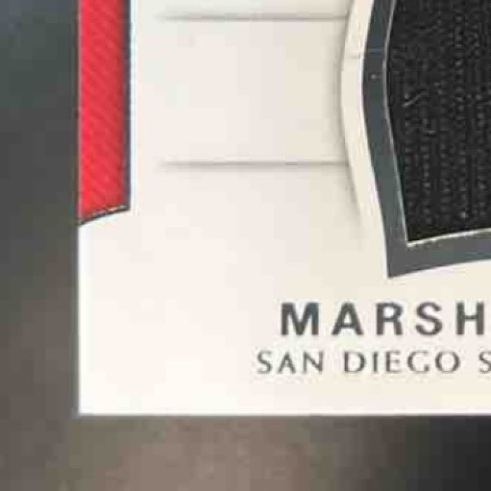 2018 Panini National Treasures Collegiate Patch Marshall Faulk /99 #44 MEM