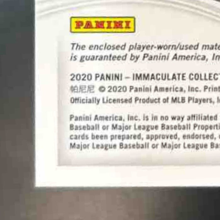 2020 Panini Immaculate Collection Eloy Jimenez /99 #53 MEM Chicago White Sox