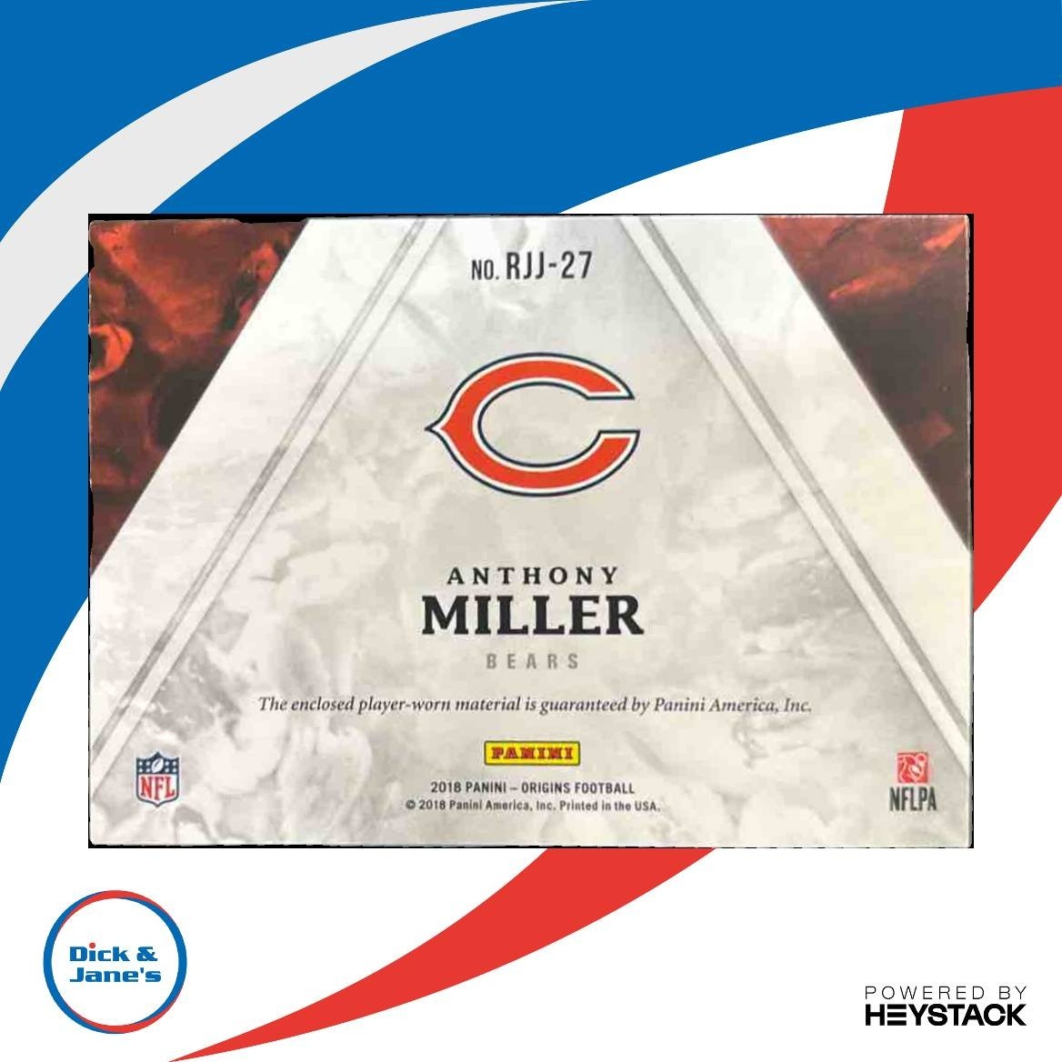 2018 Panini Origins Anthony Miller Rookie Jumbo Jerseys RC Chicago Bears
