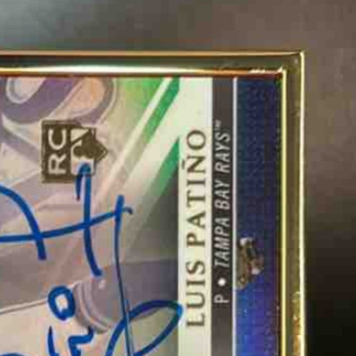 2021 Topps Gold Label Luis Patino Framed Auto RC Tampa Bay Rays