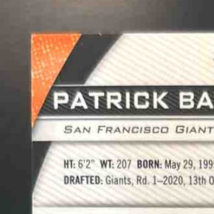 2020 Bowman's Best Patrick Bailey Top Prospects Green /99 San Francisco Giants