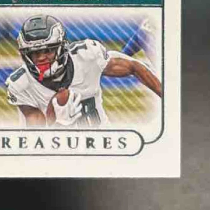 2020 National Treasures Jalen Hurts Reagor Miles Sanders Tri Patch /99
