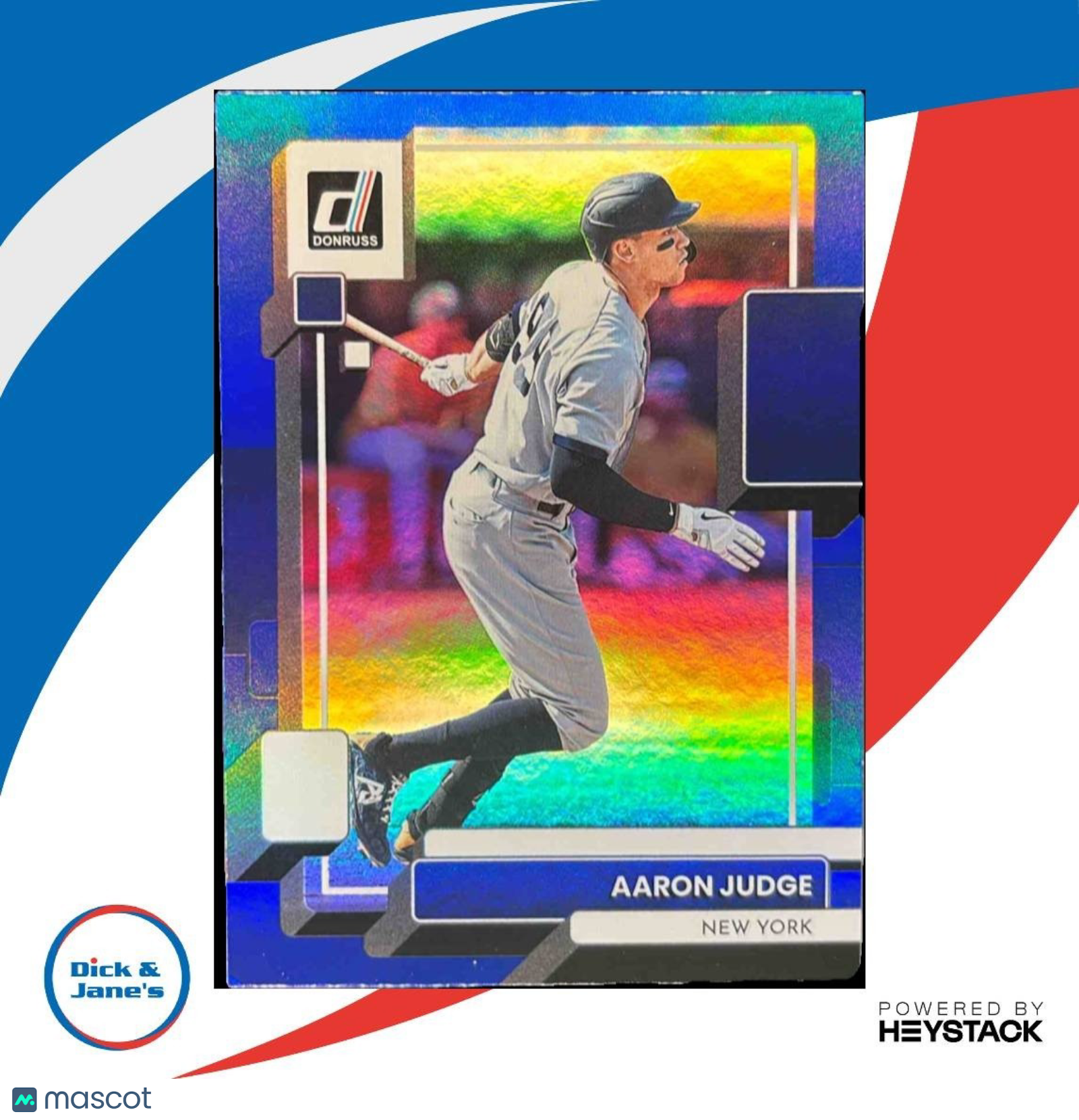 2022 Panini Donruss Aaron Judge Holo Blue #173 New York Yankees