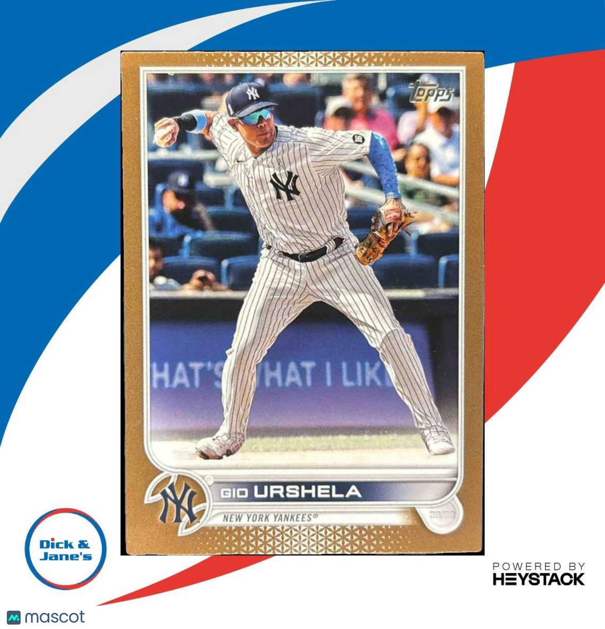 2022 Topps Gio Urshela Gold /2022 #23 New York Yankees