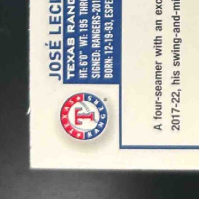 2023 Topps Update Jose Leclerc Purple Foil /799 #US59 Texas Rangers