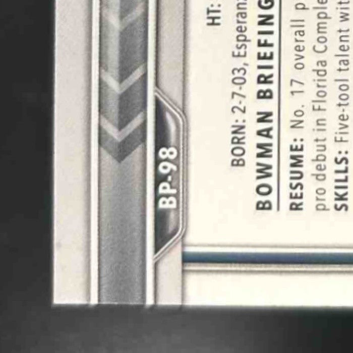 2022 Bowman Jasson Dominguez Prospects Blue /150 #BP-98 New York Yankees