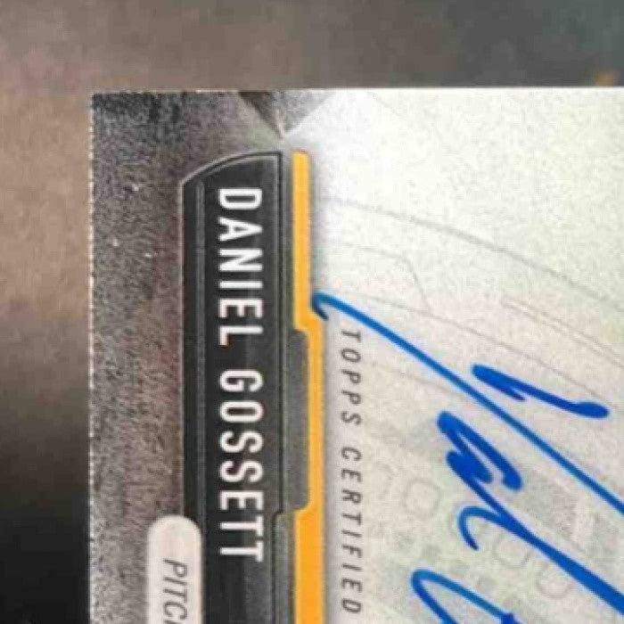 2017 Bowman Chrome Daniel Gossett Prospect Auto Oakland Athletics
