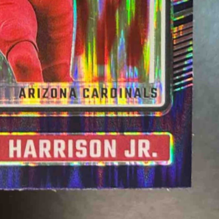 2024 Panini Donruss Optic Marvin Harrison Jr. Purple Shock #27 Arizona Cardinals