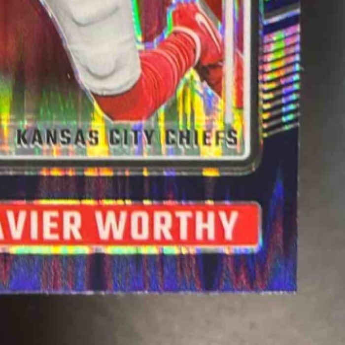2024 Panini Donruss Optic Xavier Worthy Purple Shock #300 Chiefs