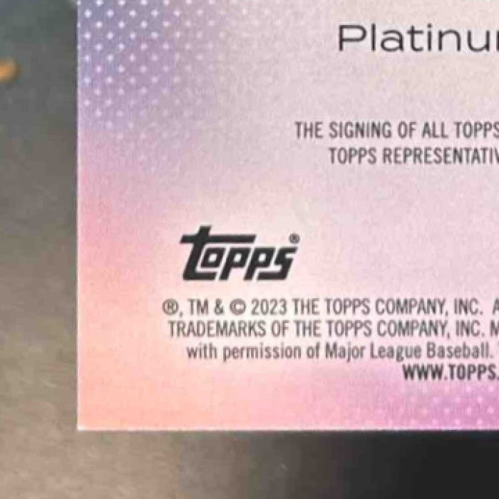 2023 Bowman Platinum Yhoswar Garcia Top Prospects Auto #TOP-71 Phillies