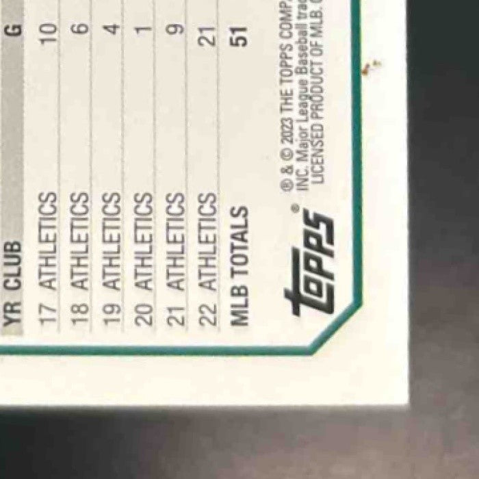 2023 Topps Paul Blackburn Gold /2023 #6 Oakland Athletics