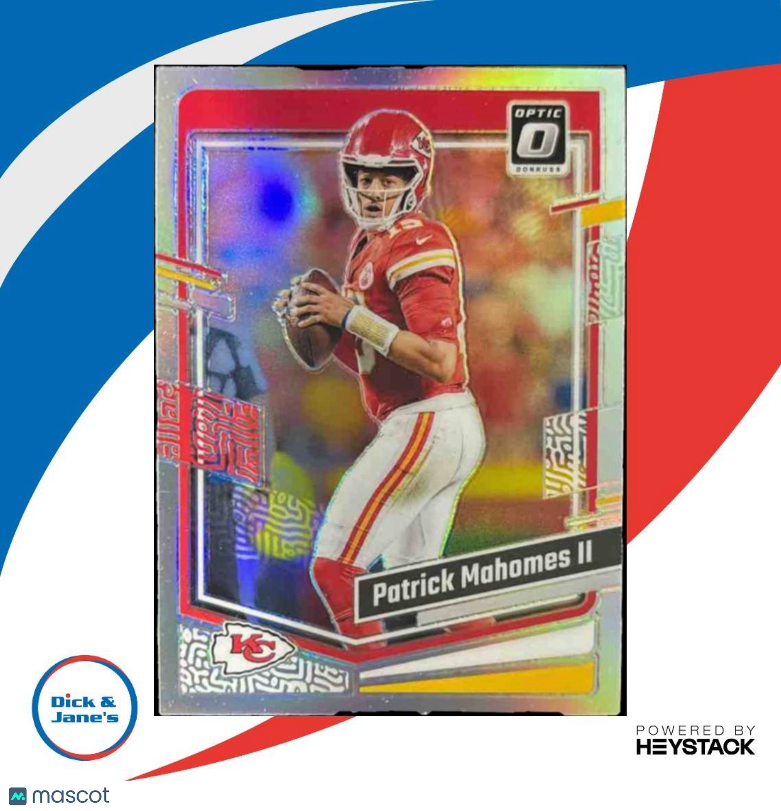 2023 Panini Donruss Optic Patrick Mahomes II Holo Prizm #93 Kansas City Chiefs