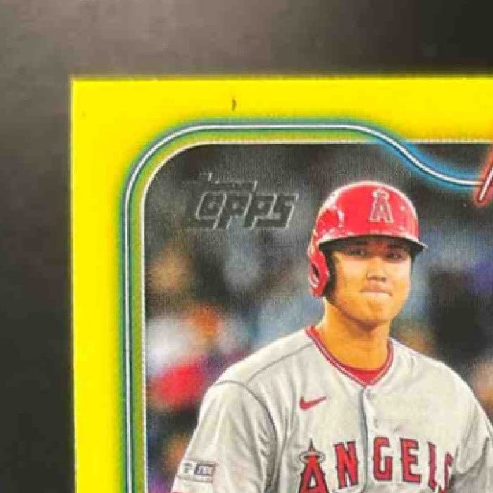 2024 Topps Ohtani and Betts Share a Hug Yellow #138 Los Angeles Dodgers Angels