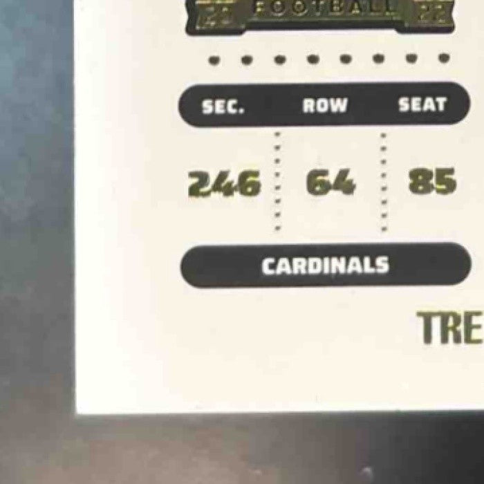 2022 Contenders Trey McBride Rookie Ticket Swatches Auto RC Arizona Cardinals